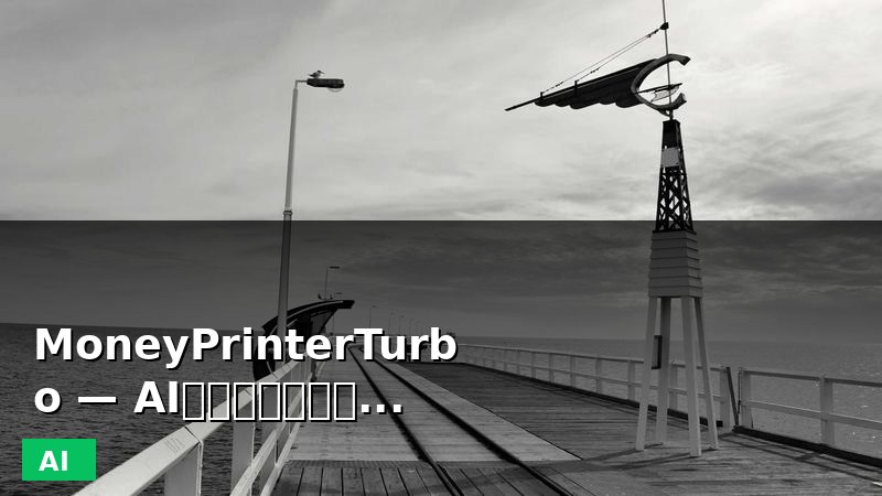 MoneyPrinterTurbo — AI一键生成高清短视频，7.7万Star爆款